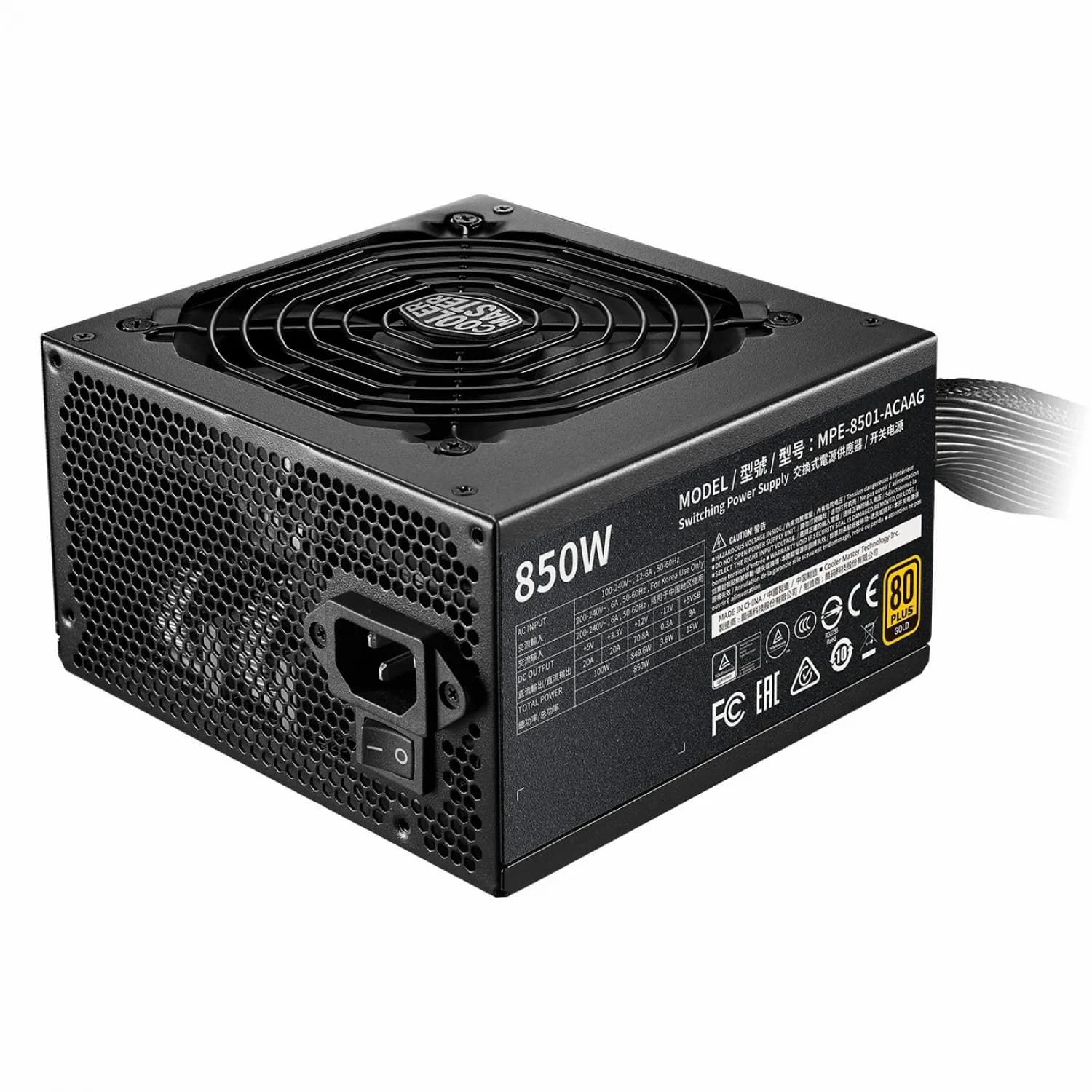 قیمت آنلاین پاور کامپیوتر کولر مستر مدل MWE 850 V2 Gold