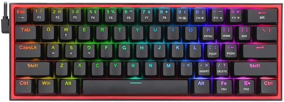 خرید کیبورد گیمینگ مکانیکال ردراگون مدل RGB FIZZ K617 سفید مشکی