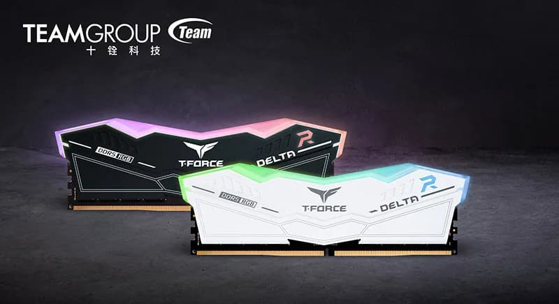قیمت آنلاین رم کامپیوتر DDR5 تیم گروپ 6000 مگاهرتز مدل T-Force DELTA RGB CL38 ظرفیت 16 گیگابایت کیت 2 عددی سفید