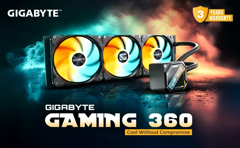 خرید خنک کننده مایع پردازنده گیگابایت مدل GAMING 360 ARGB مشکی