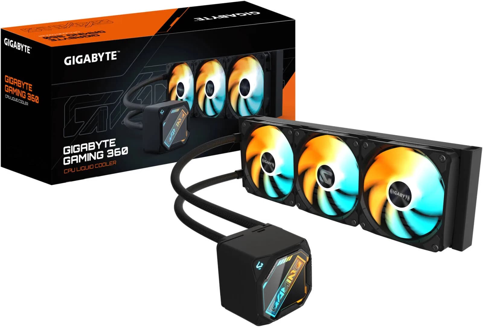 خنک کننده مایع پردازنده گیگابایت مدل GAMING 360 ARGB مشکی