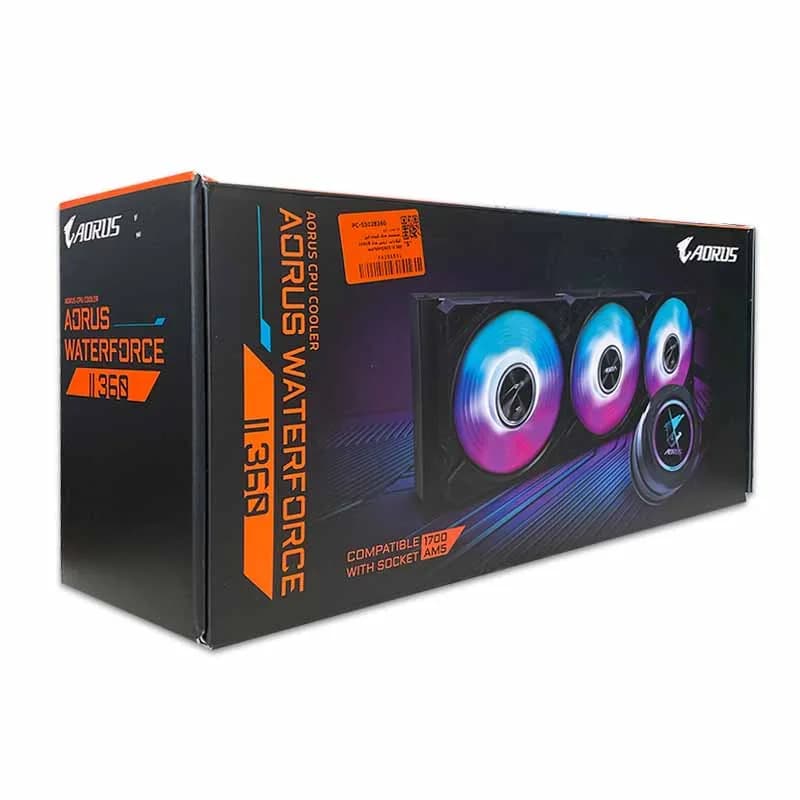 قیمت خنک کننده مایع پردازنده گیگابایت مدل AORUS WATERFORCE II 360 مشکی