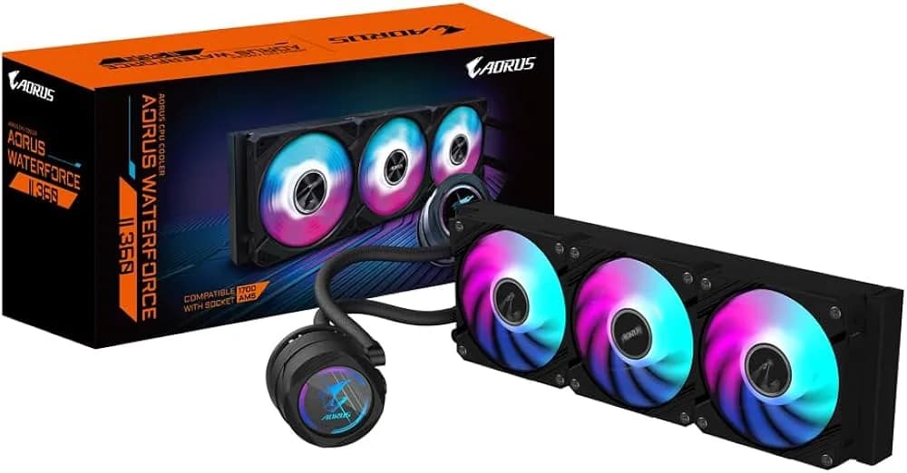 خنک کننده مایع پردازنده گیگابایت مدل AORUS WATERFORCE II 360 مشکی