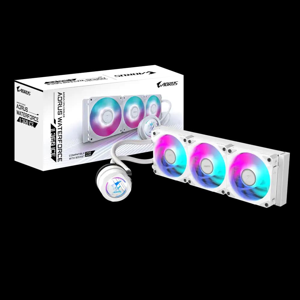 خرید آنلاین خنک کننده مایع پردازنده گیگابایت مدل AORUS WATERFORCE II 360 ICE