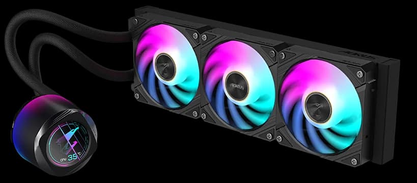 خرید خنک کننده مایع پردازنده گیگابایت مدل AORUS WATERFORCE X II 360 مشکی