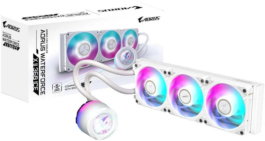 خنک کننده مایع پردازنده گیگابایت مدل AORUS WATERFORCE X II 360 ICE