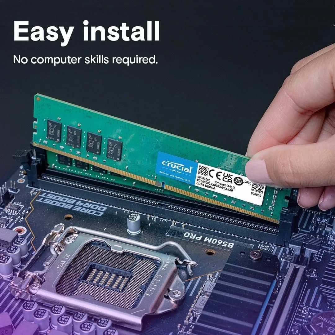 قیمت آنلاین رم کامپیوتر DDR4 کروشیال 3200 مگاهرتز ظرفیت 16 گیگابایت