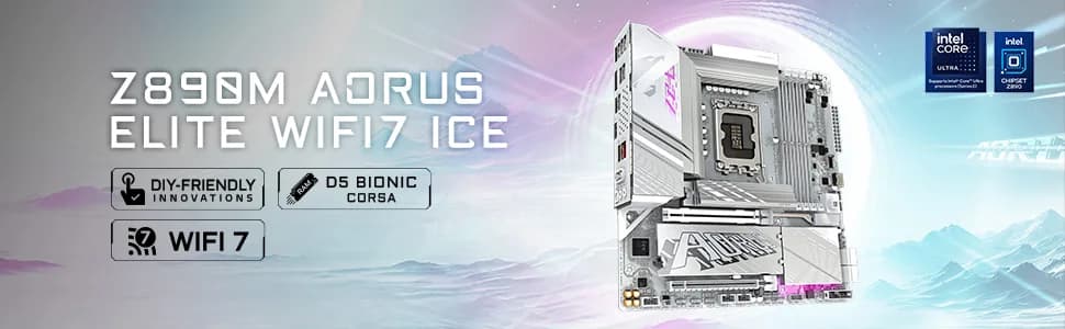 فروشگاه خرید مادربرد گیگابایت مدل Z890 AORUS ELITE ICE WiFi7 DDR5