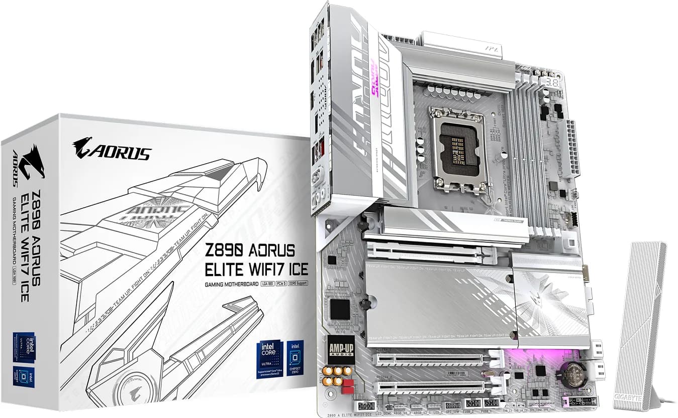 مادربرد گیگابایت مدل Z890 AORUS ELITE ICE WiFi7 DDR5