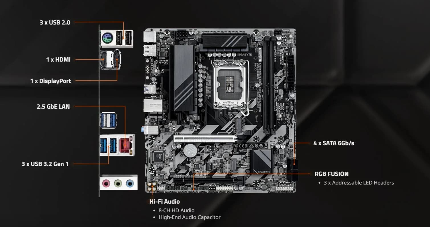 خرید مادربرد گیگابایت مدل B860M POWER DDR5