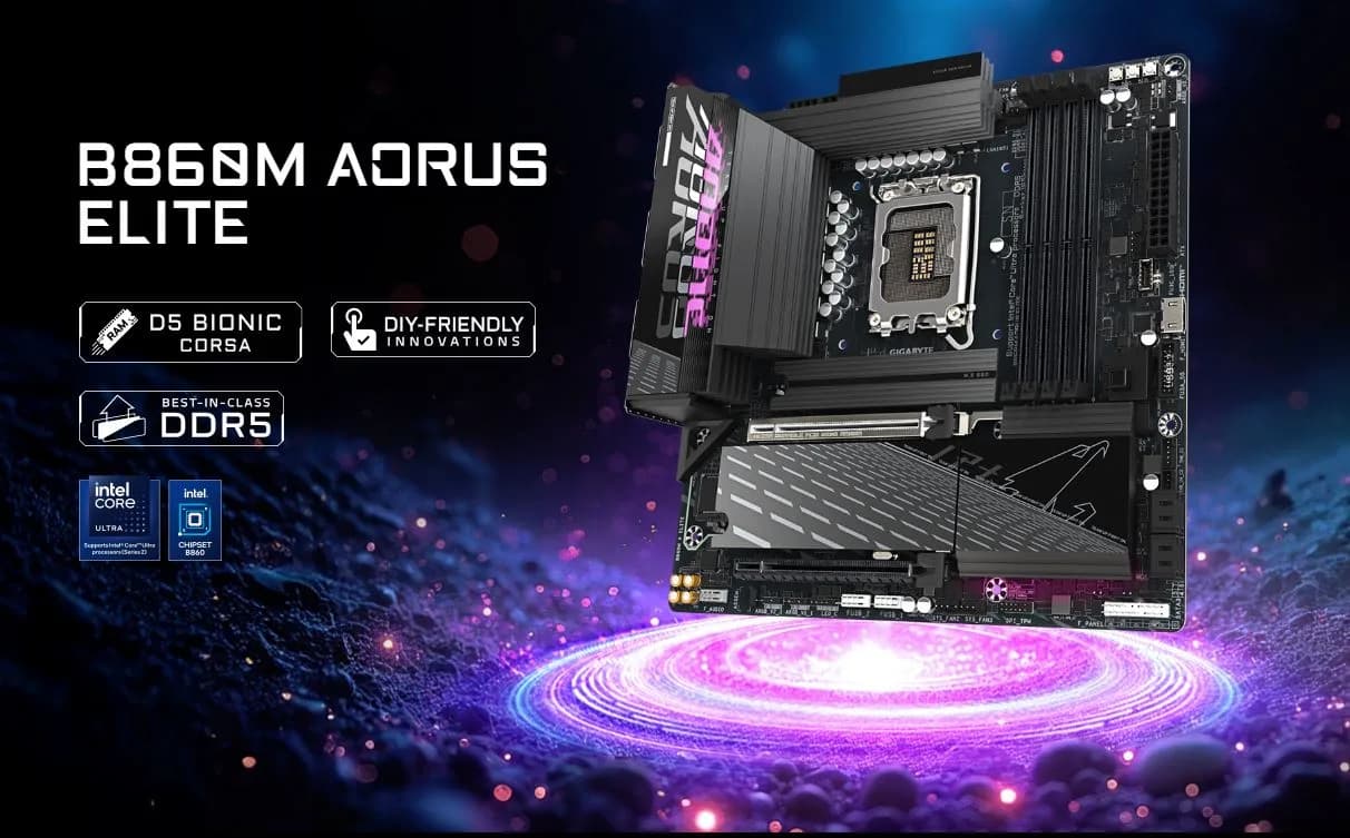 خرید آنلاین مادربرد گیگابایت مدل B860M AORUS ELITE DDR5