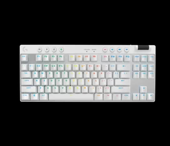 کیبورد گیمینگ بی‌سیم لاجیتک مدل G PRO X TKL LIGHTSPEED سفید