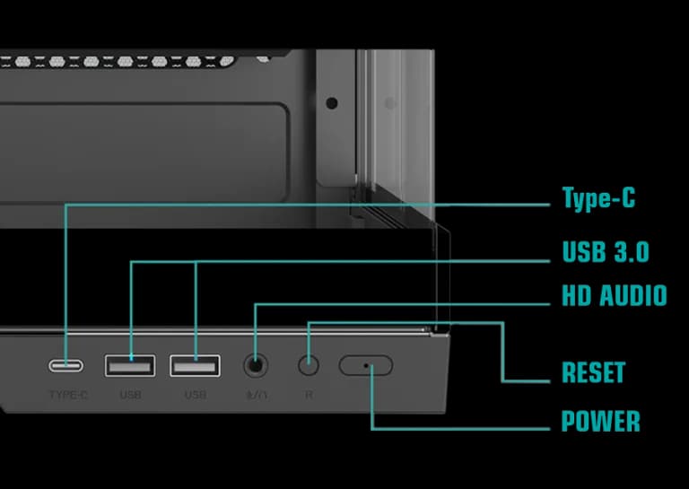 قیمت آنلاین کیس اوست مدل GT-AQ12 - MB مشکی