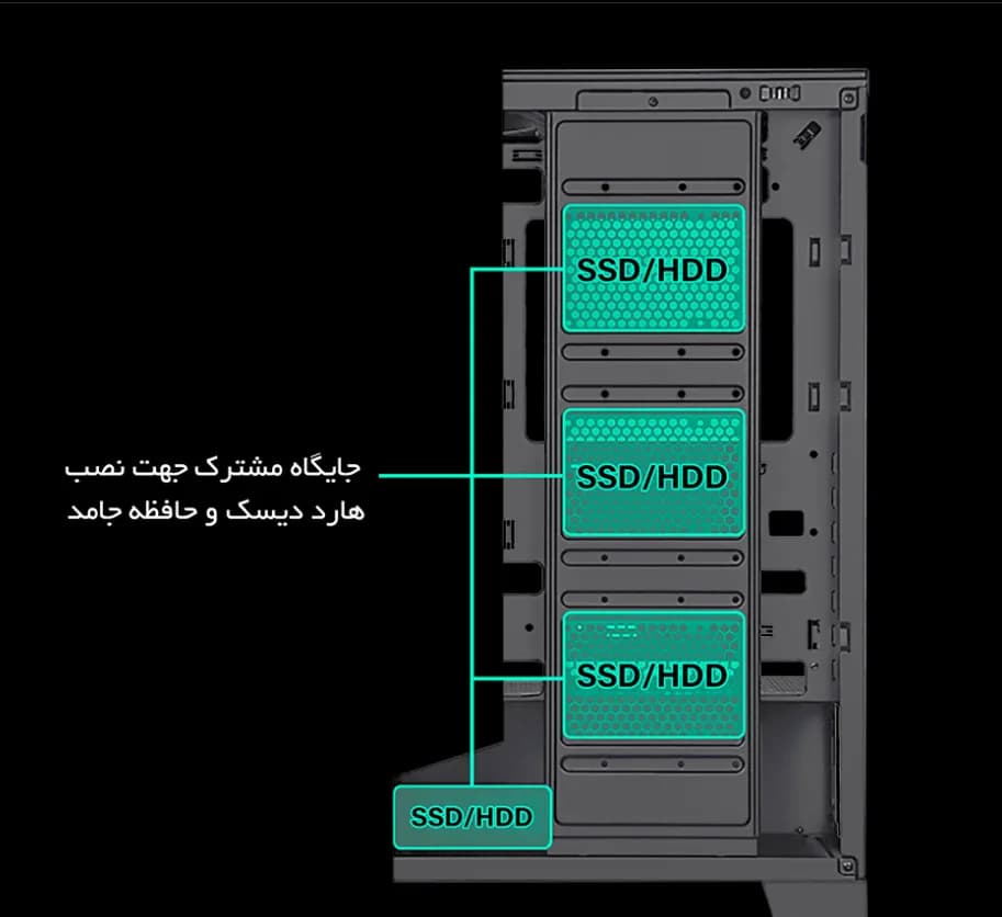 خرید آنلاین کیس اوست مدل GT-AQ16 مشکی