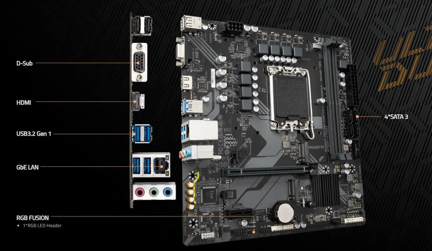 خرید مادربرد گیگابایت مدل B760 MH DDR4