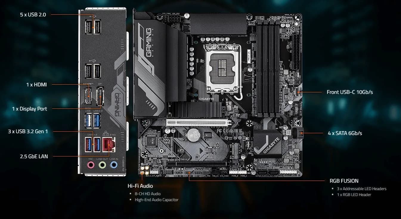 قیمت مادربرد گیگابایت مدل B760M GAMING X GEN5 DDR5
