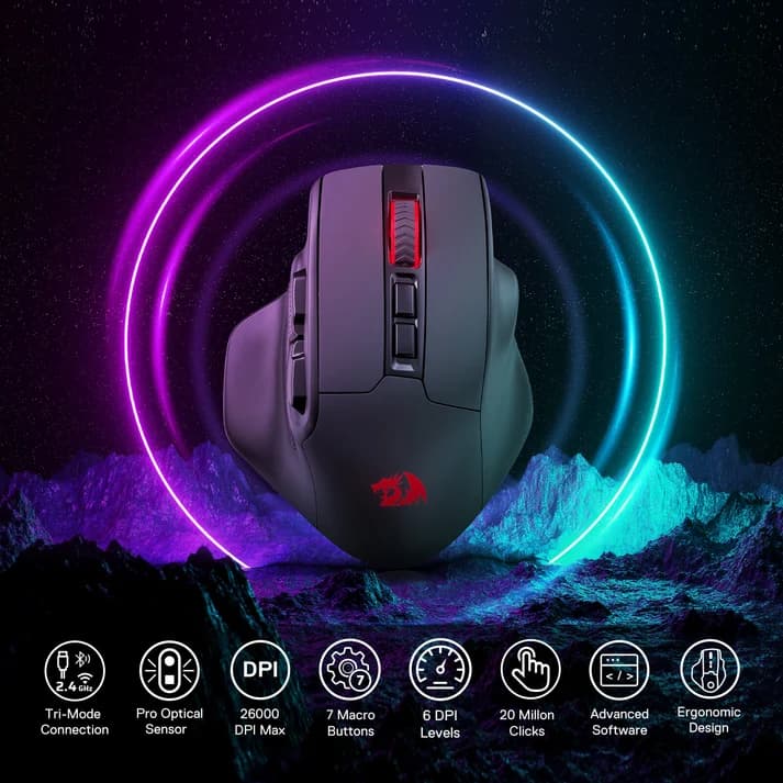 قیمت آنلاین ماوس گیمینگ ردراگون مدل M806RGB-PRO