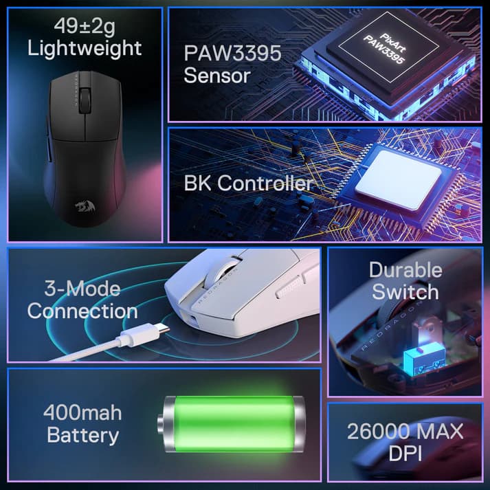 قیمت ماوس ردراگون مدل M916W-PRO-1K