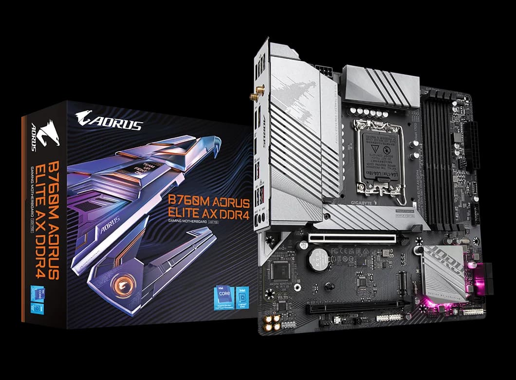 مادربرد گیگابایت مدل B760M AORUS ELITE AX WiFi6E DDR4