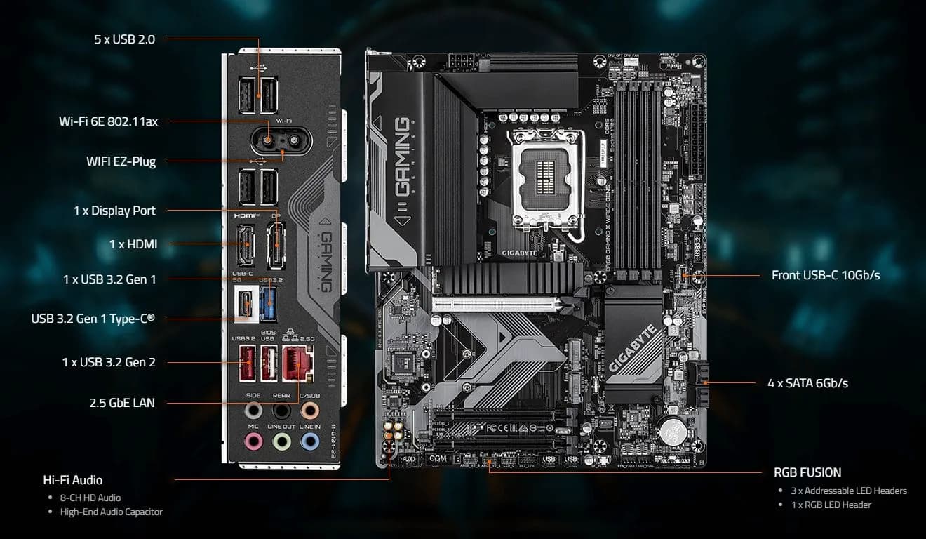 قیمت مادربرد گیگابایت مدل B760 GAMING X GEN5 WiFi6E DDR5