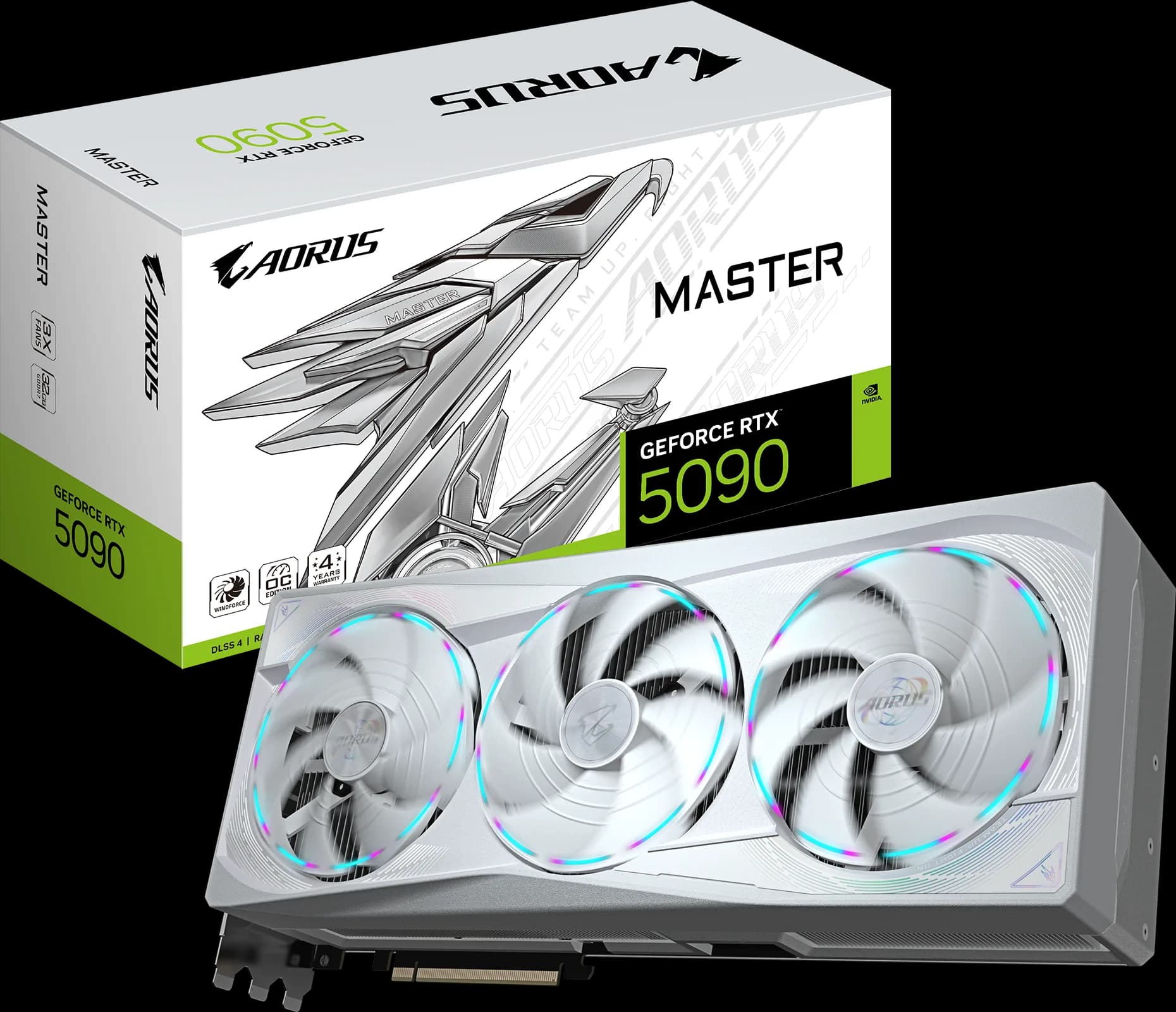 کارت گرافیک گیگابایت مدل GeForce RTX 5090 AORUS Master ICE 32GB