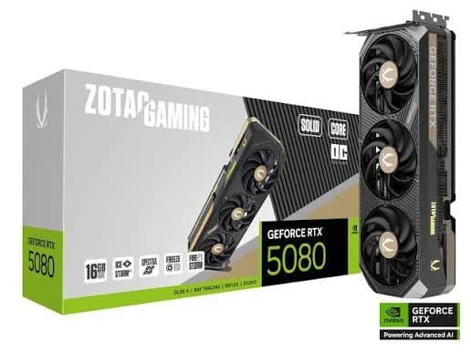کارت گرافیک زوتک مدل GAMING GeForce RTX 5080 SOLID OC 16GB