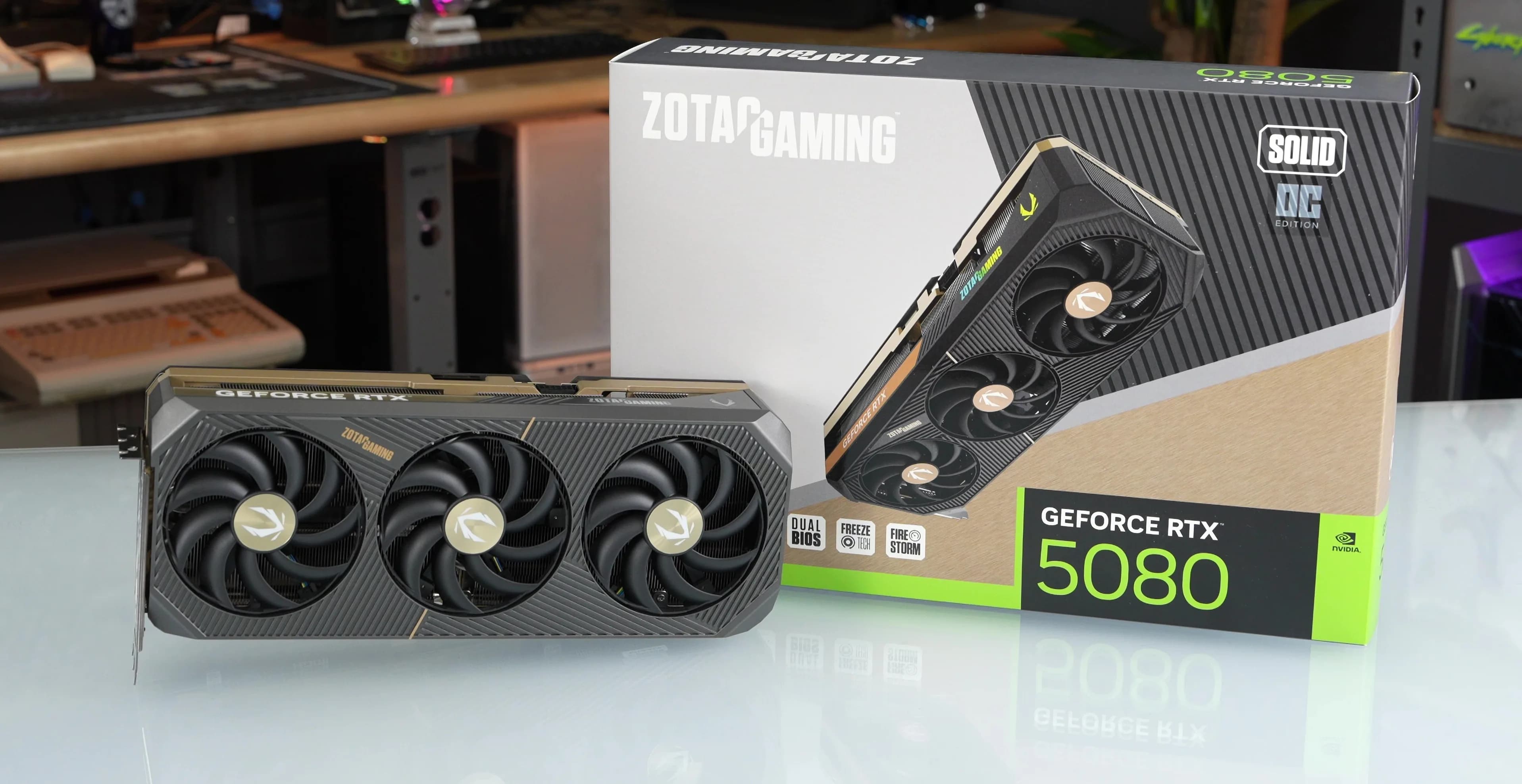 خرید آنلاین کارت گرافیک زوتک مدل GAMING GeForce RTX 5080 SOLID OC 16GB