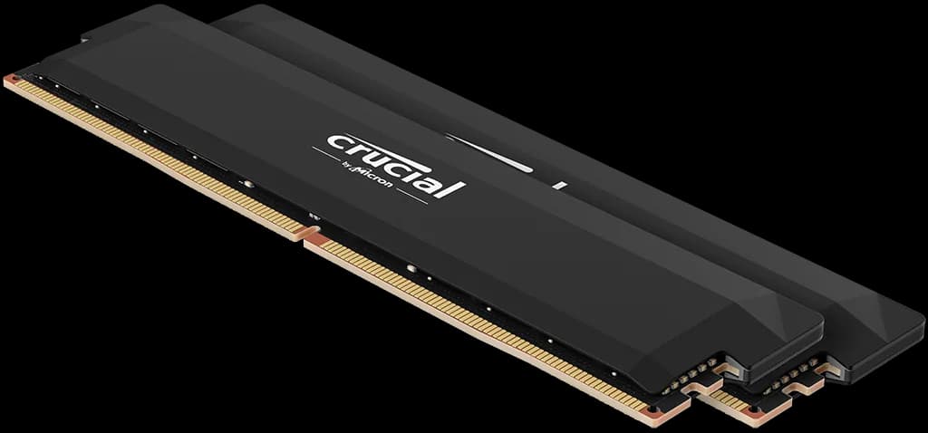 قیمت رم کامپیوتر DDR5 کروشیال 6000 مگاهرتز ظرفیت 32 گیگابایت کیت 2 عددی