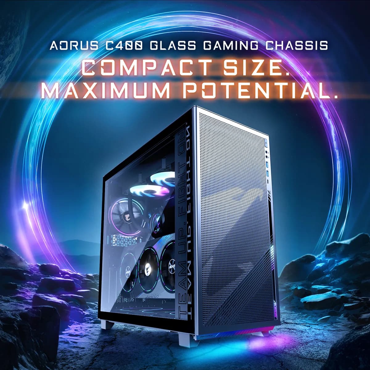 خرید کیس گیگابایت مدل AORUS C400 GLASS GB-AC400G