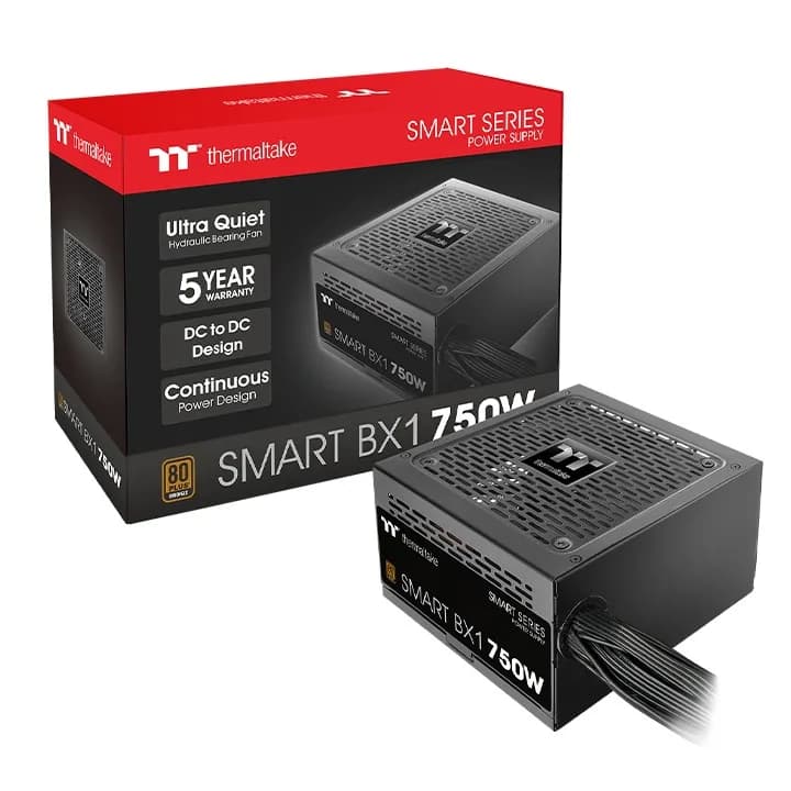 پاور کامپیوتر 750 وات ترمالتیک مدل SMART BX1 80 PLUS Bronze