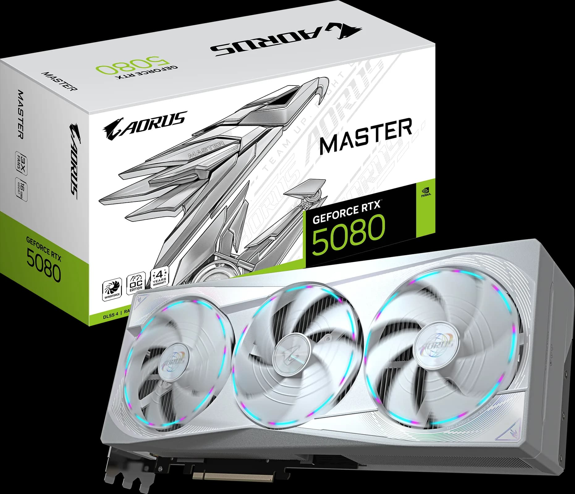 کارت گرافیک گیگابایت مدل RTX 5080 AORUS MASTER ICE 16GB