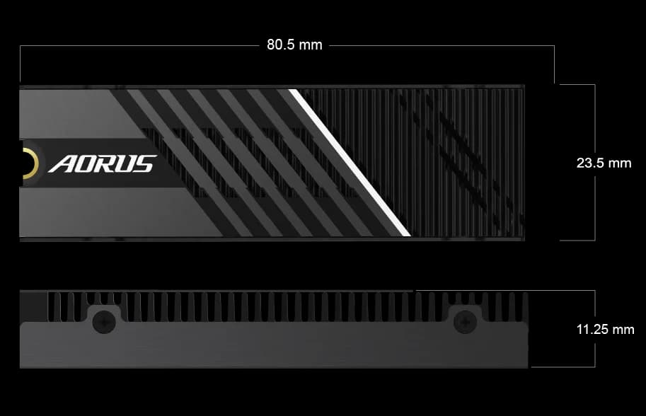 قیمت اس اس دی اینترنال گیگابایت مدل AORUS 7300 ظرفیت 1 ترابایت