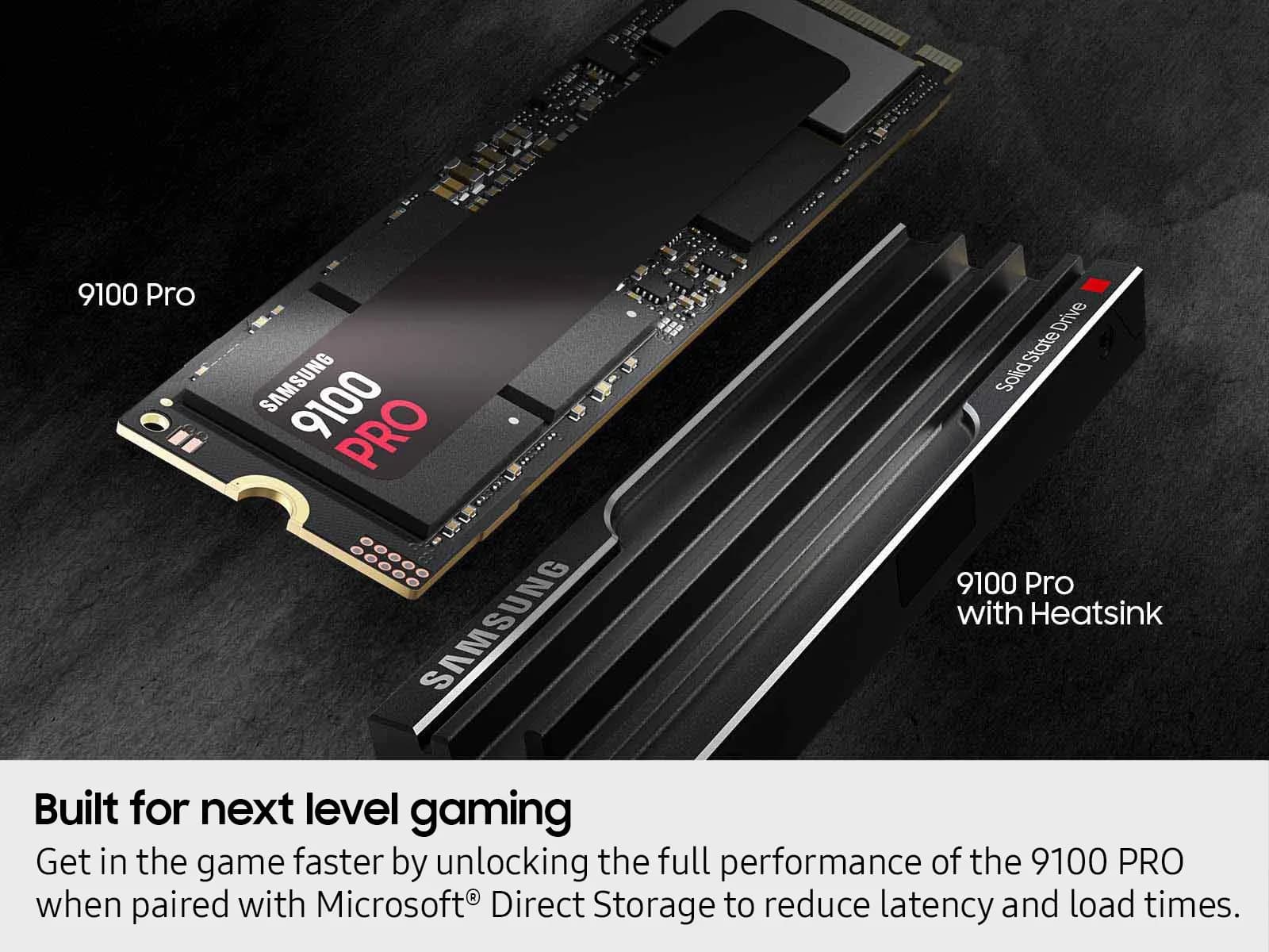 خرید اس اس دی اینترنال سامسونگ مدل 9100 PRO Heatsink ظرفیت 1 ترابایت