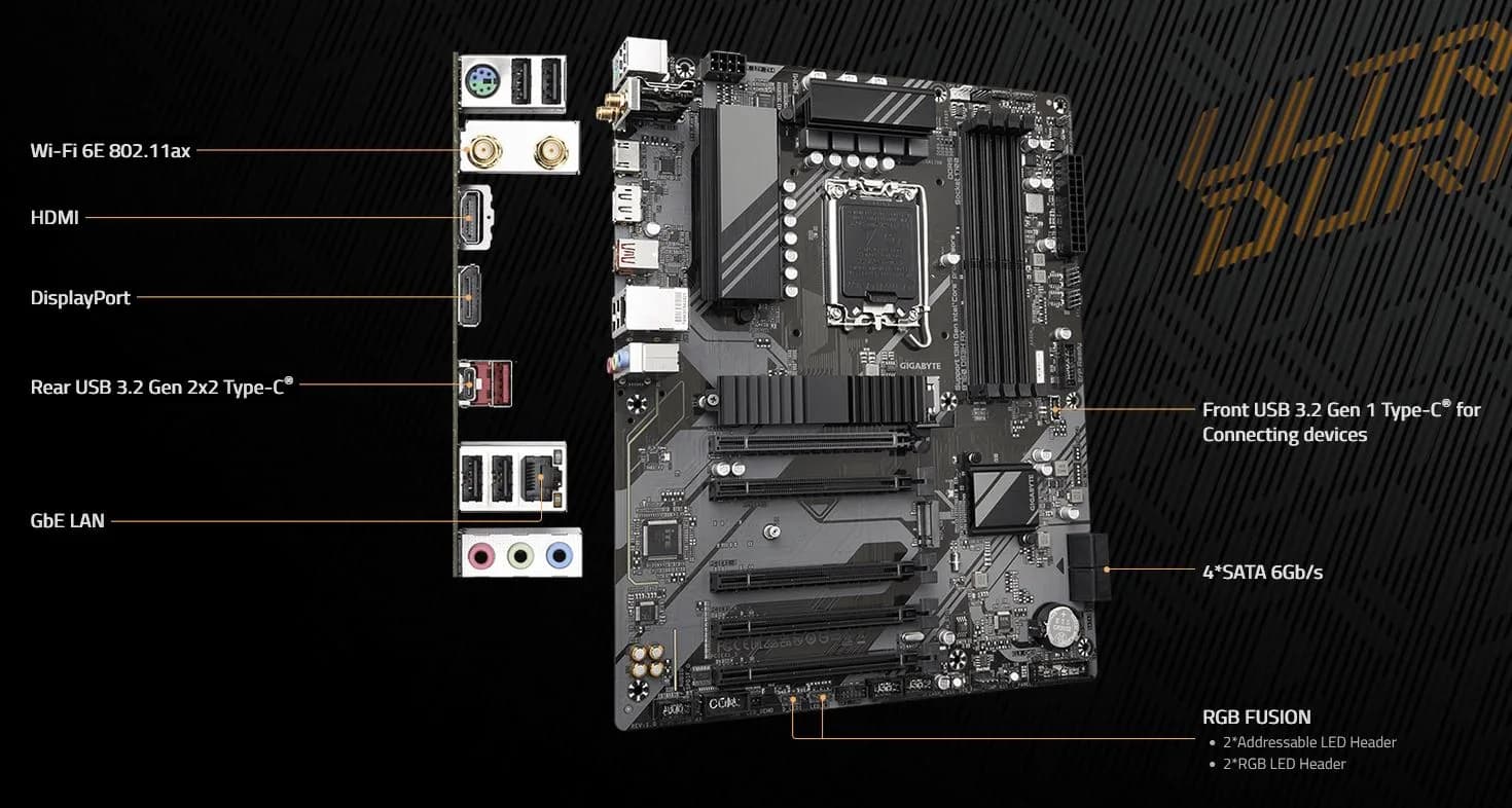 خرید مادربرد گیگابایت مدل B760 DS3H AX WiFi6E DDR5