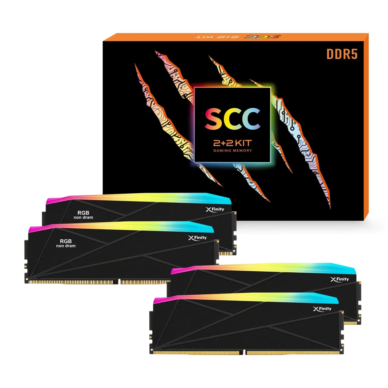 رم کامپیوتر DDR5 وی کالر 6000 مگاهرتز مدل MANTA XSKY RGB KIT 2+2 Expo CL28 ظرفیت 32 گیگابایت