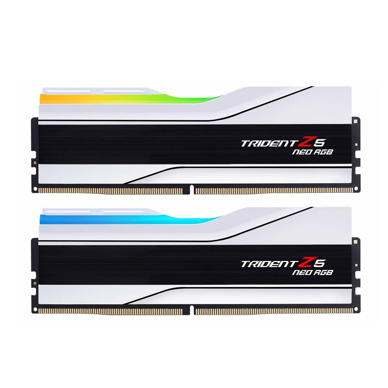 رم کامپیوتر DDR5 جی اسکیل 7200 مگاهرتز مدل Trident Z5 Neo RGB CL34 ظرفیت 32 گیگابایت کیت 2 عددی سفید