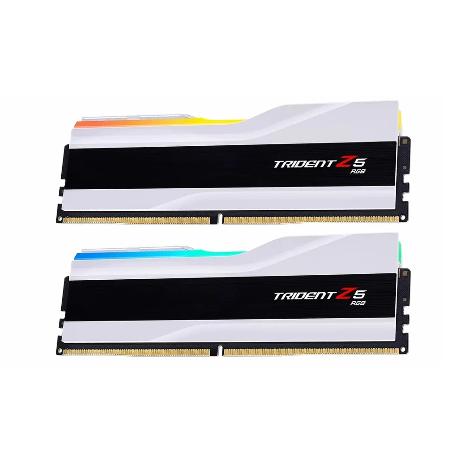 رم کامپیوتر DDR5 جی اسکیل 6000 مگاهرتز مدل Trident Z5 RGB CL30 ظرفیت 64 گیگابایت کیت 2 عددی سفید