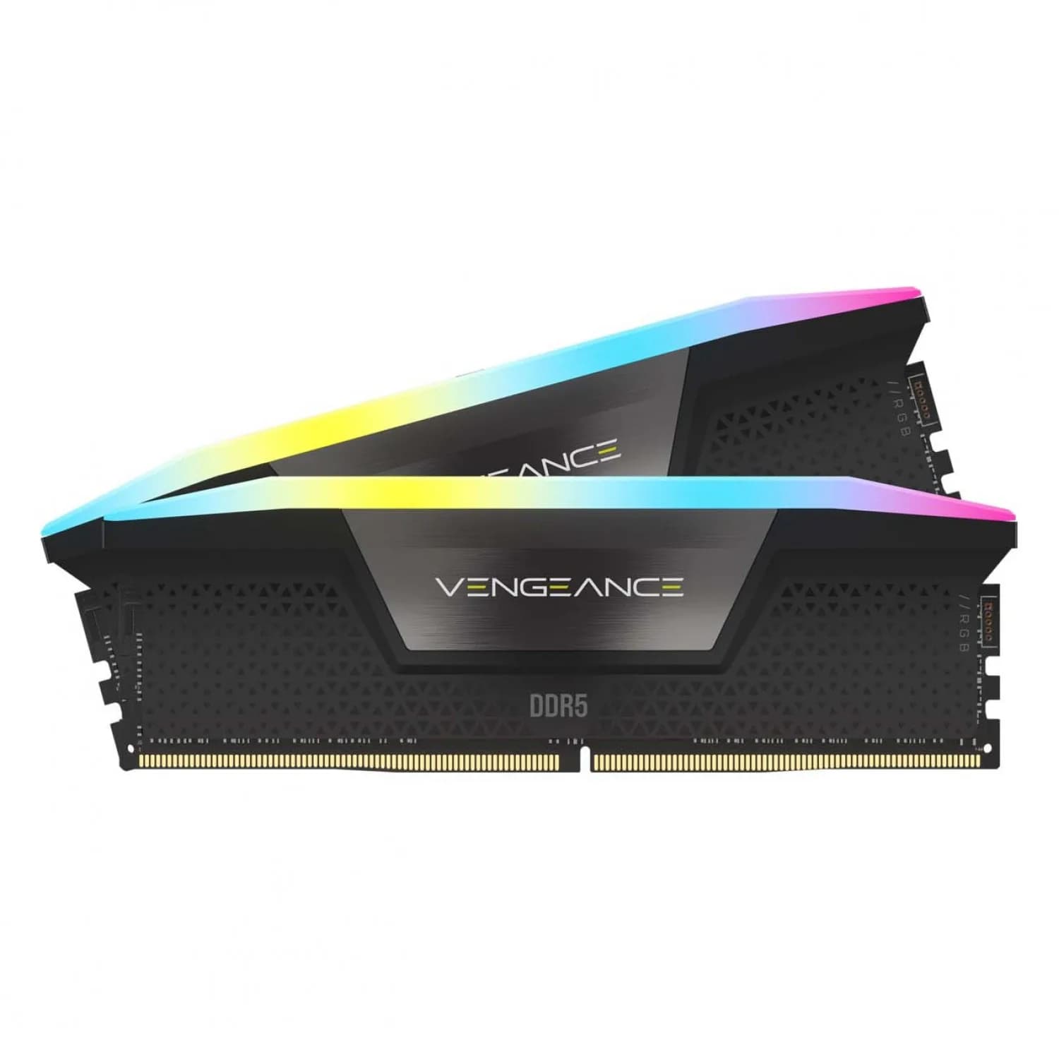 رم کامپیوتر DDR5 کورسیر 6000 مگاهرتز مدل VENGEANCE RGB CL40 ظرفیت 64 گیگابایت کیت 2 عددی مشکی