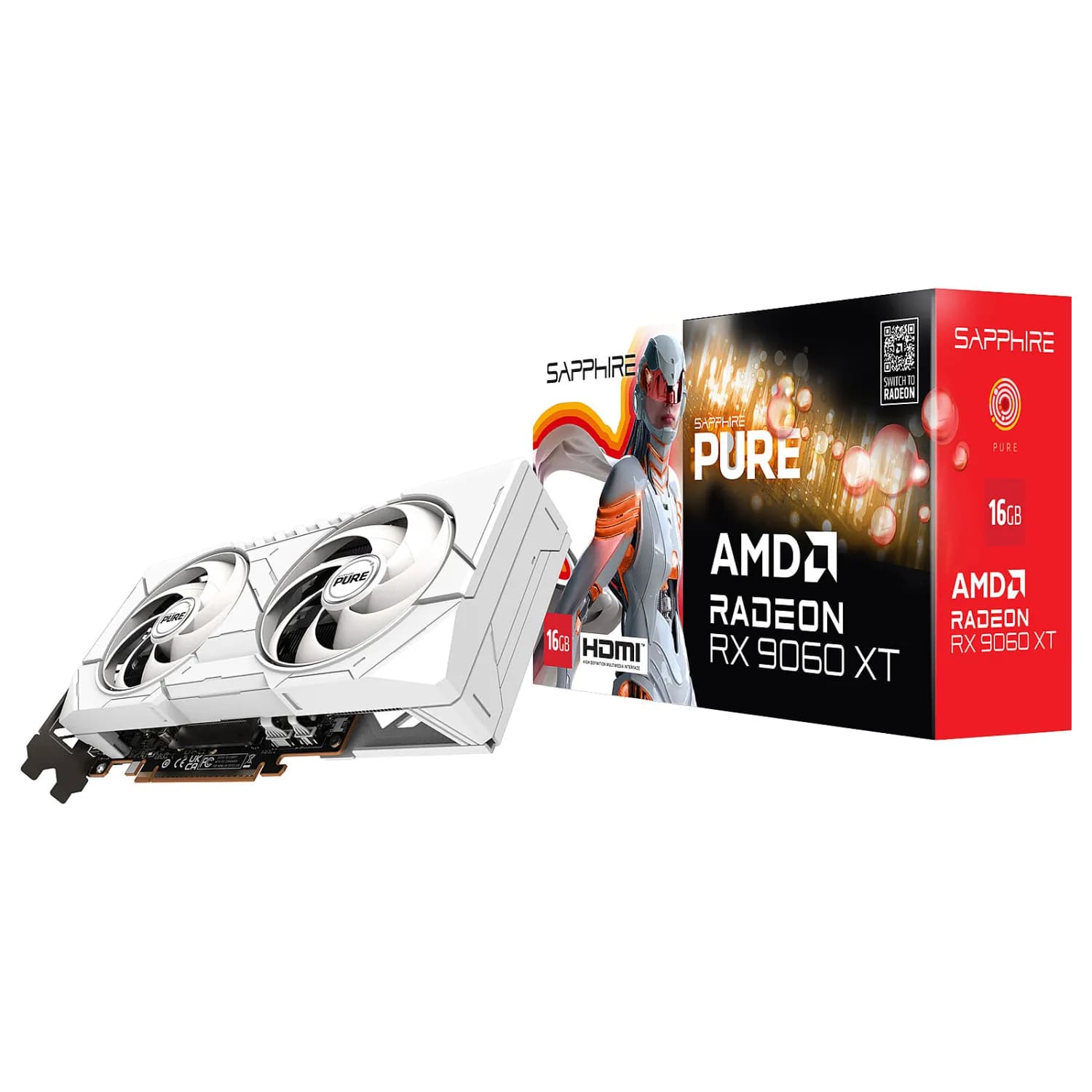 کارت گرافیک سافایر مدل Pure RX 9060 XT OC 16GB