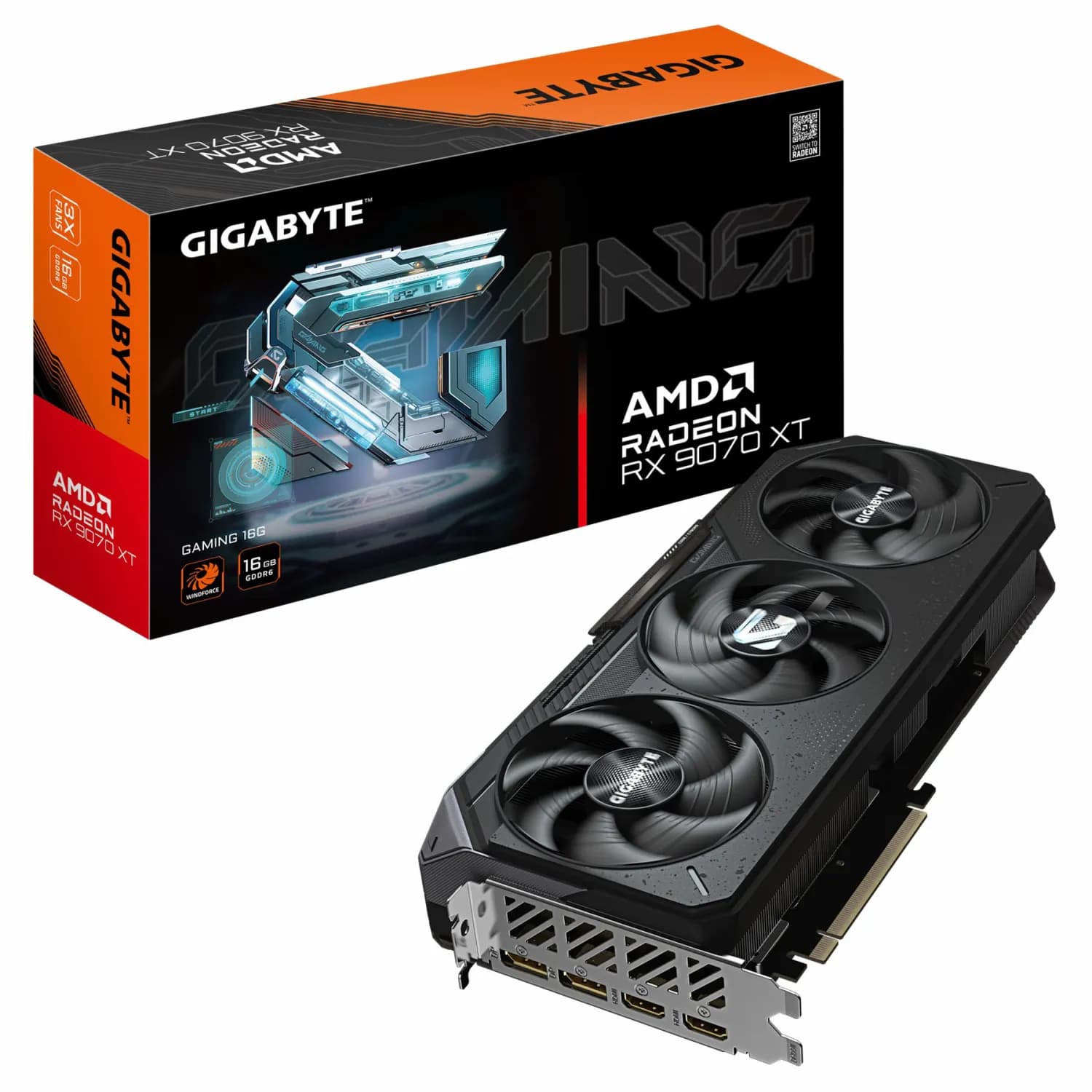 کارت گرافیک گیگابایت مدل RX 9070 XT Gaming 16GB