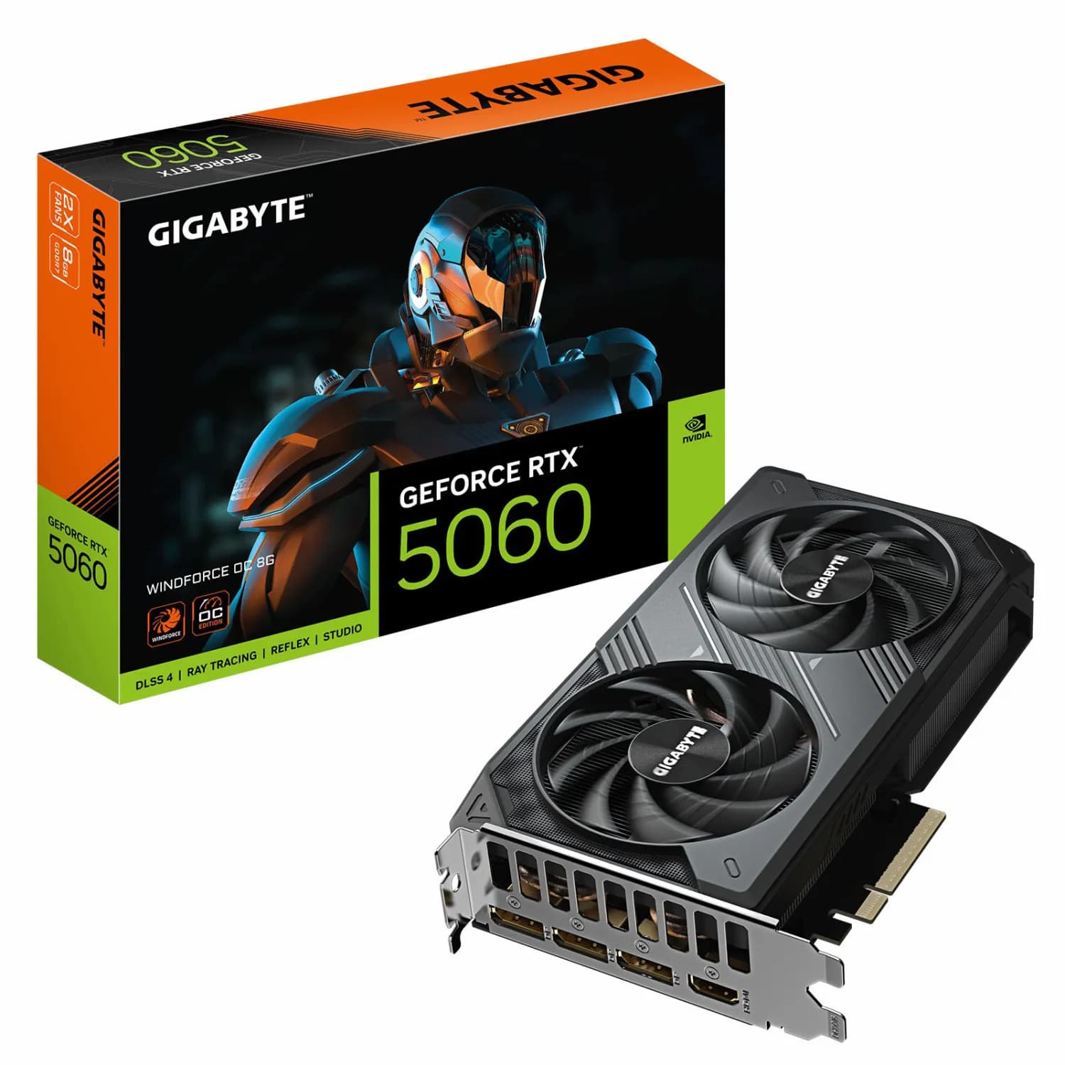 کارت گرافیک گیگابایت مدل RTX 5060 Windforce OC 8GB