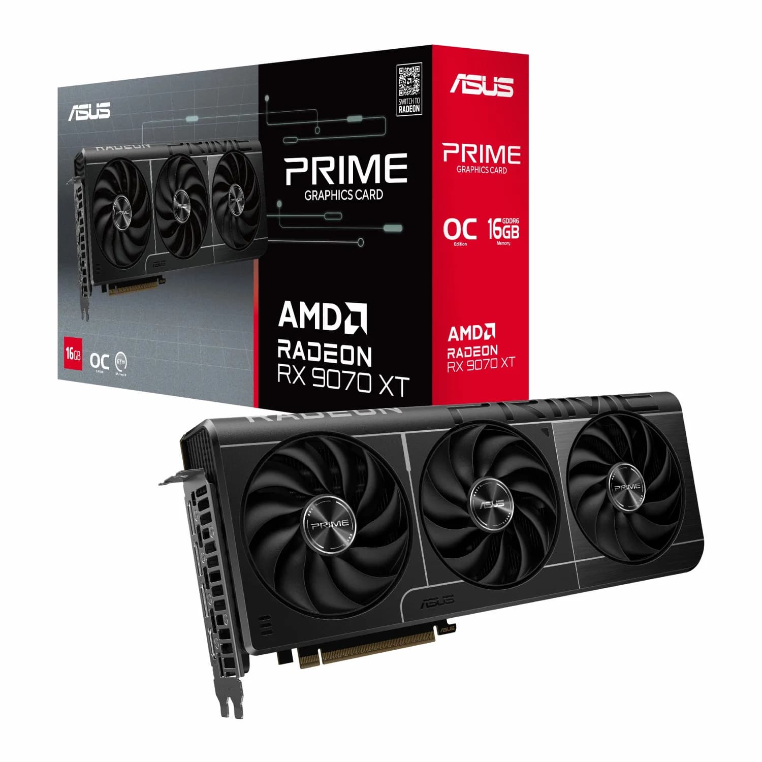 کارت گرافیک ایسوس مدل Prime Radeon RX 9070 XT OC Edition 16GB