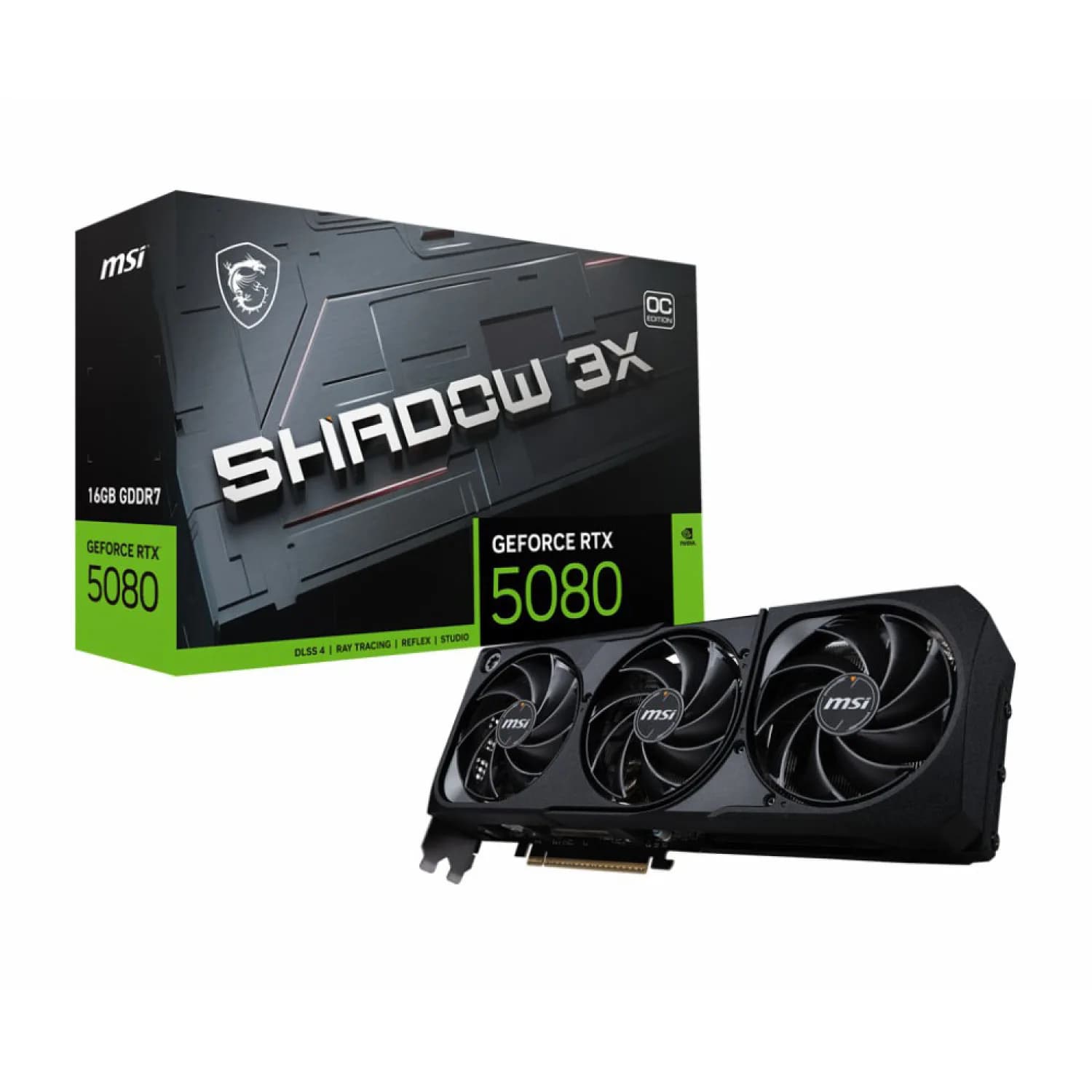 کارت گرافیک ام اس آی مدل RTX 5080 Shadow 3X OC 16GB