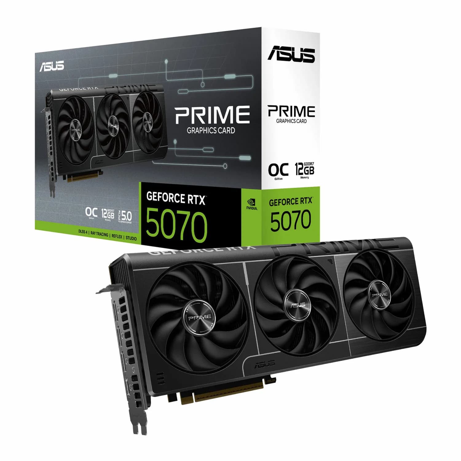 کارت گرافیک ایسوس مدل Prime GeForce RTX 5070 OC Edition 12GB