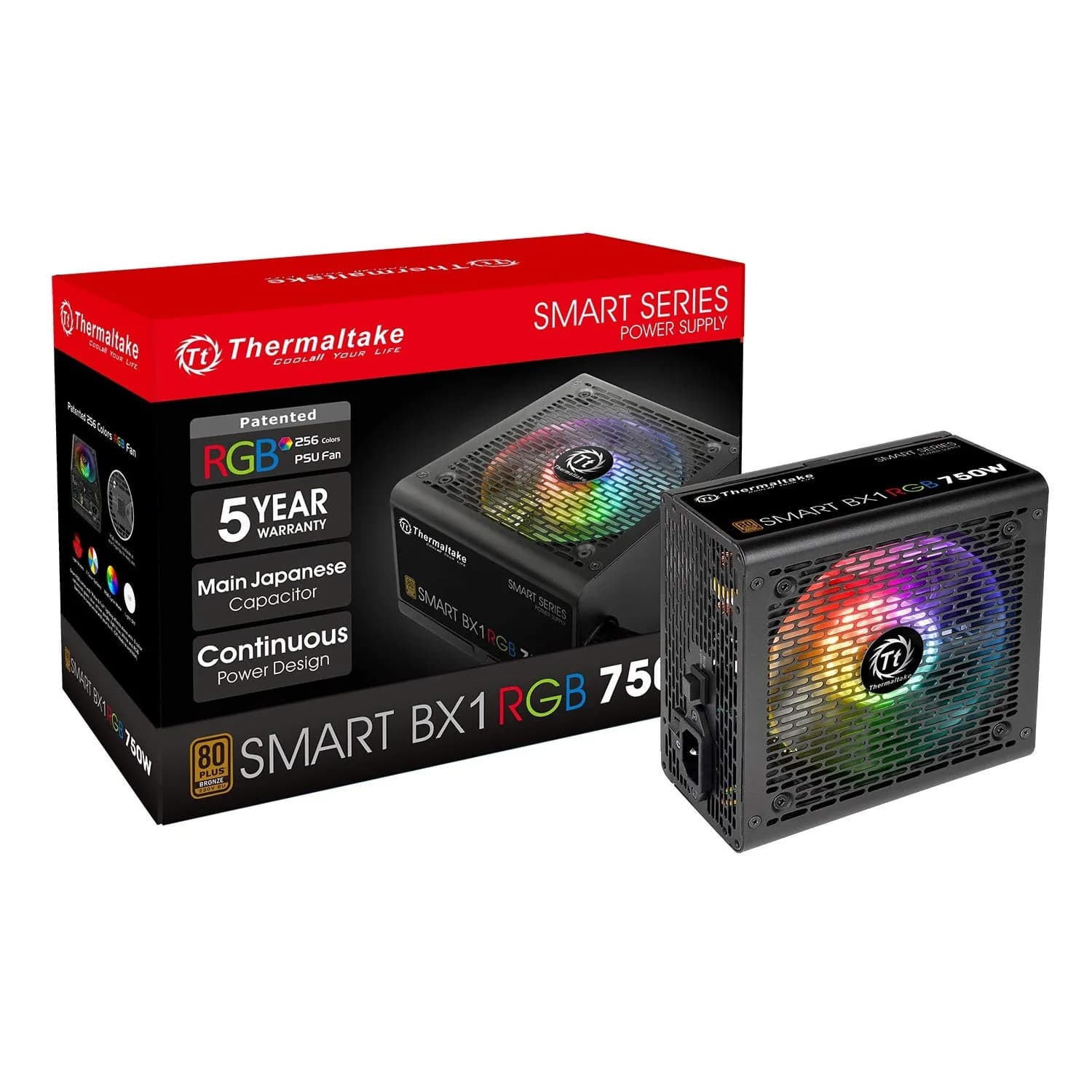 پاور کامپیوتر 750 وات ترمالتیک مدل Smart BX1 RGB