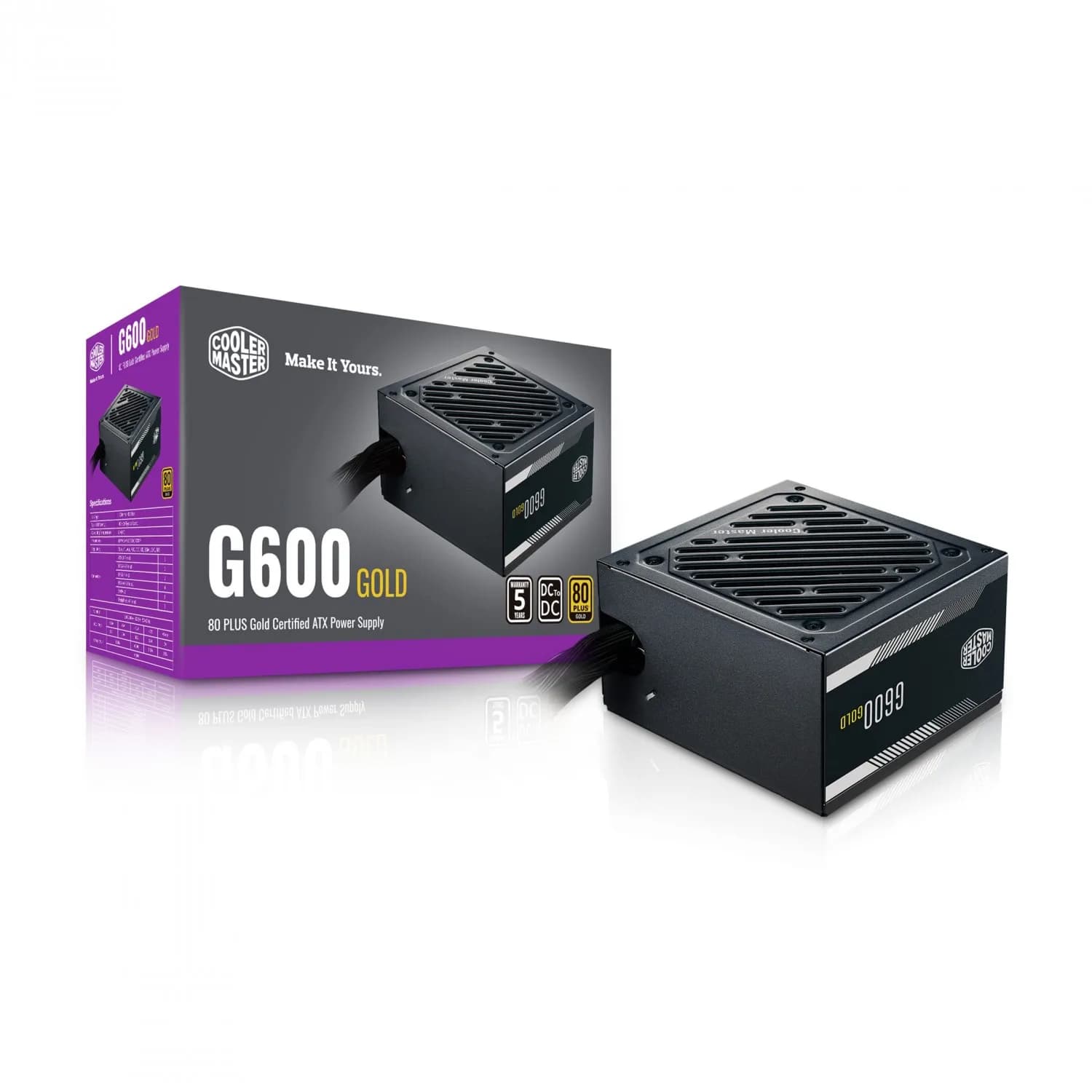 پاور کامپیوتر کولر مستر مدل G600 Gold