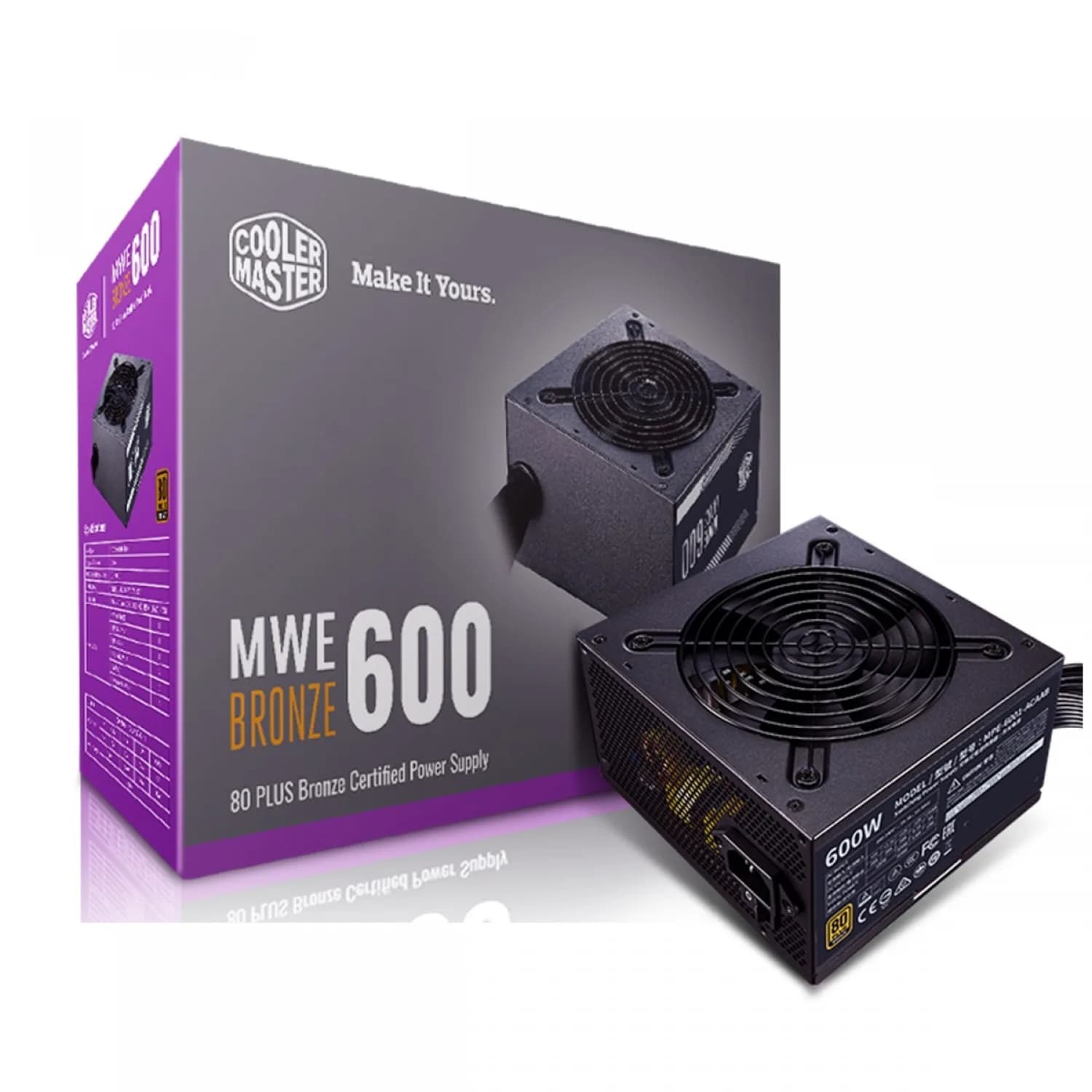 پاور کامپیوتر کولر مستر مدل MWE 600 V2 Bronze