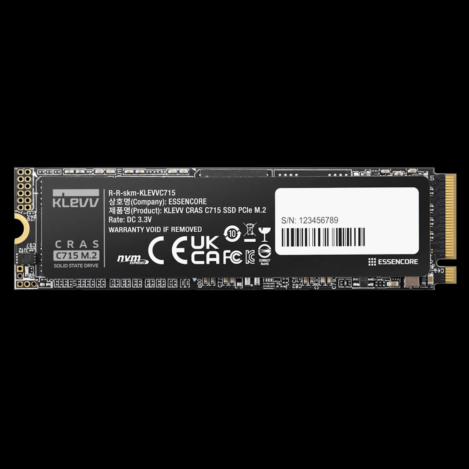 اس اس دی اینترنال کلو مدل CRAS C715 ظرفیت 1 ترابایت