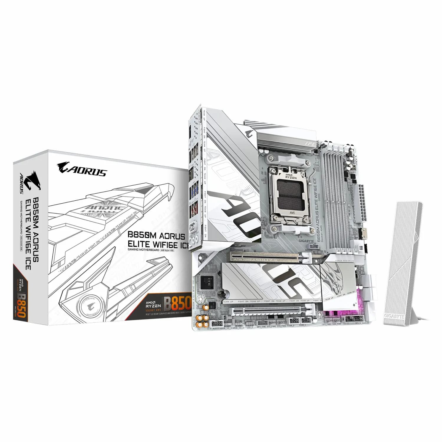 مادربرد گیگابایت مدل B850M AORUS ELITE ICE WiFi6E DDR5