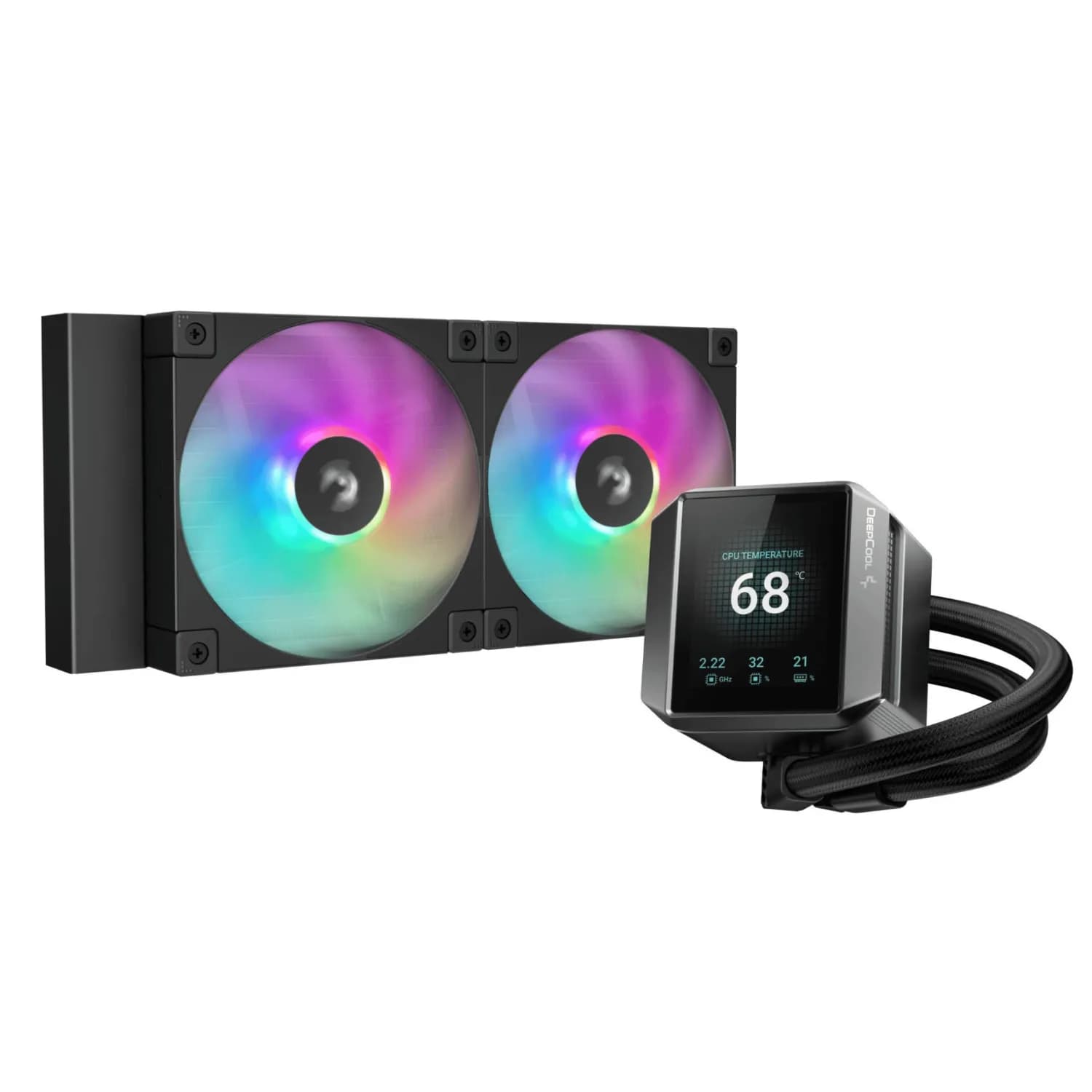 خنک کننده پردازنده دیپ کول مدل MYSTIQUE 240 ARGB مشکی